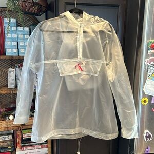 CALVIN KLEIN  Rare Vintage 1990s Oversized Clear PVC Rain Poncho